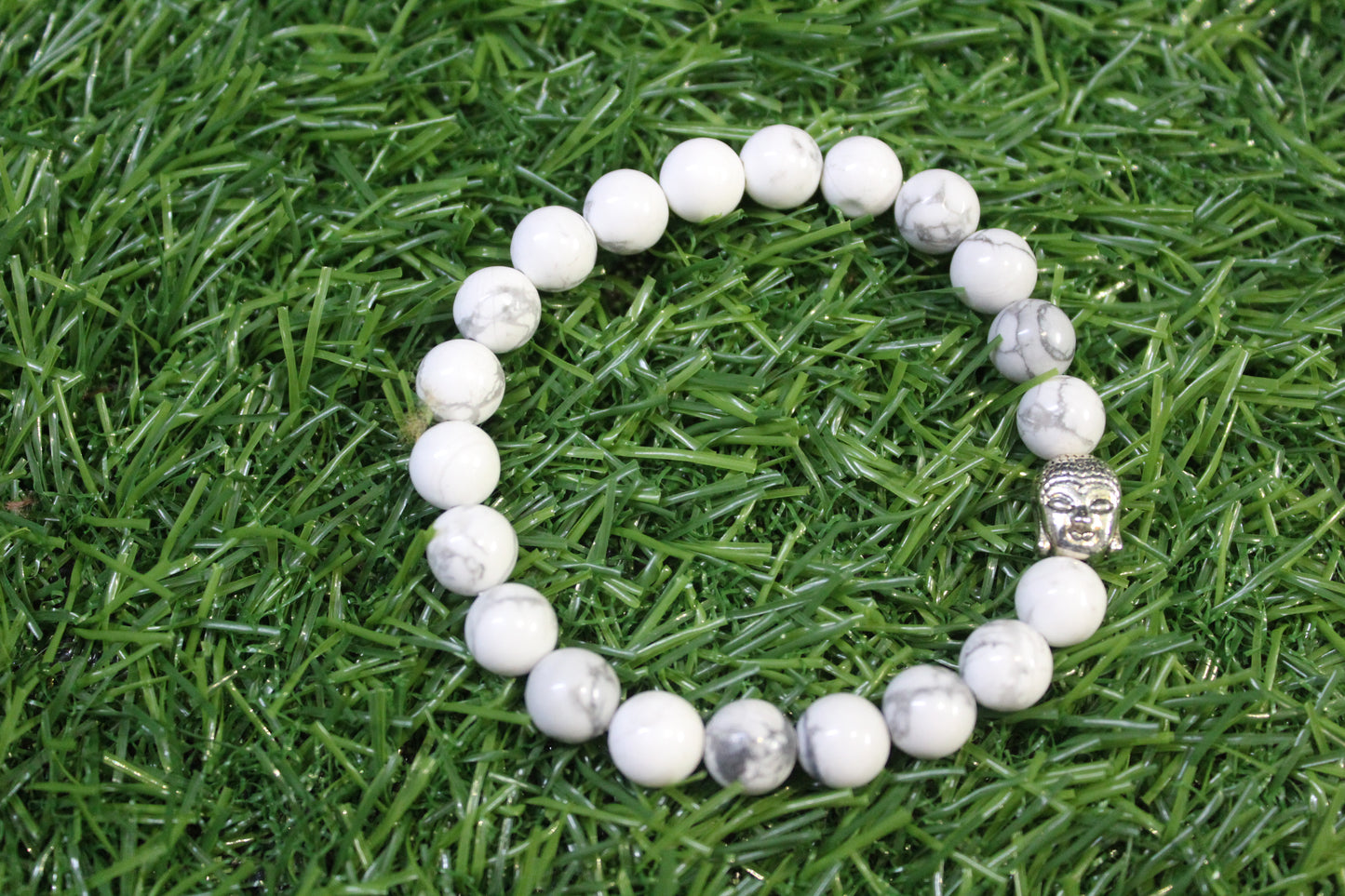 Howlite bracelet- 8mm (Calming & Stress Reduction)